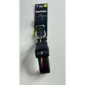 Pink Floyd Prism Logo Dog Collar Large 15"–23.5" Adjustable New